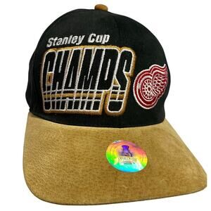 Vintage Detroit Red Wings Starter Hat Authentic 1997 Champions One Size NHL Cap